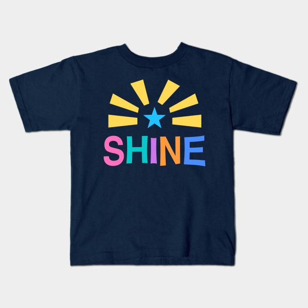 Let Your Light Shine Kids T-Shirt by LittleBunnySunshine